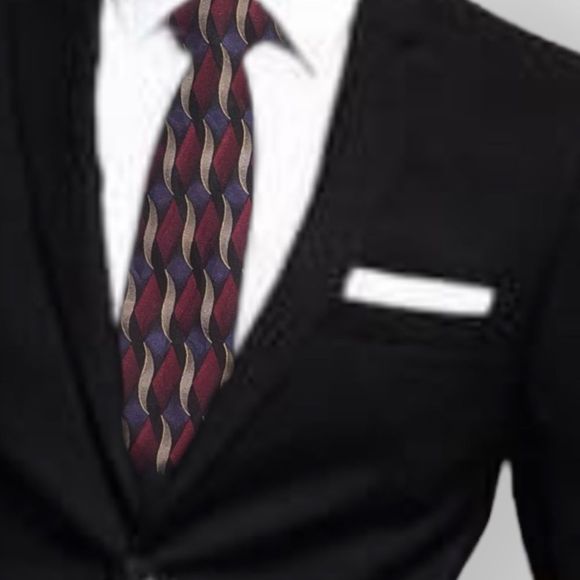 Ziggurat silk necktie - Picture 3 of 4